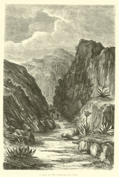 Una parte de la Quebrada de Cuzco de Edouard Riou